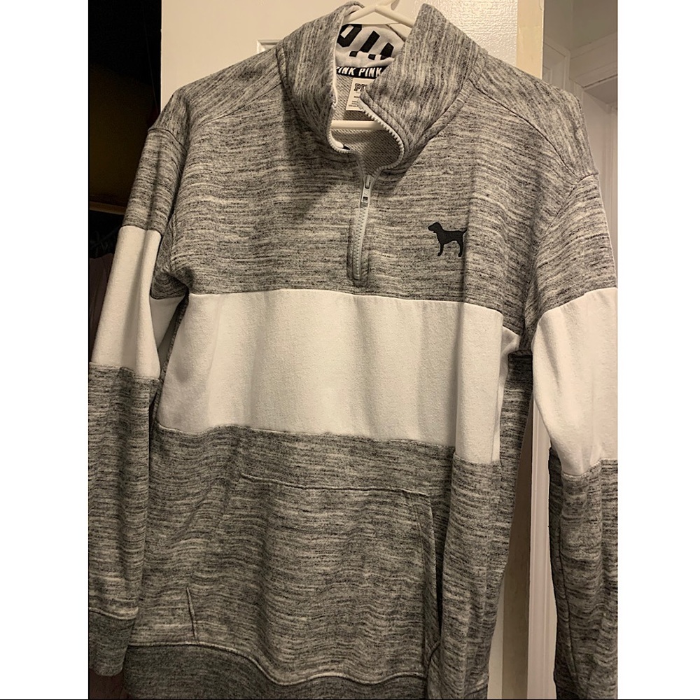 PINK 1/4 zip Sweatshirt